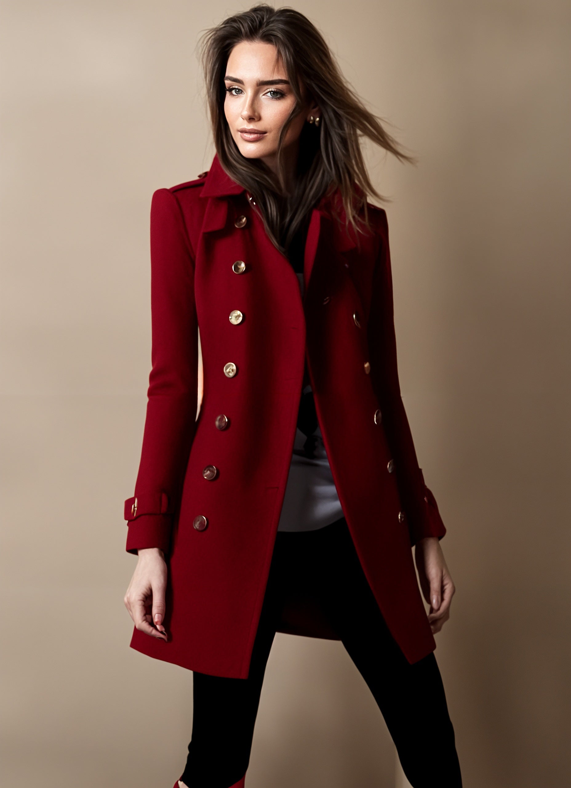 Manteau trench double boutonnage Linda®