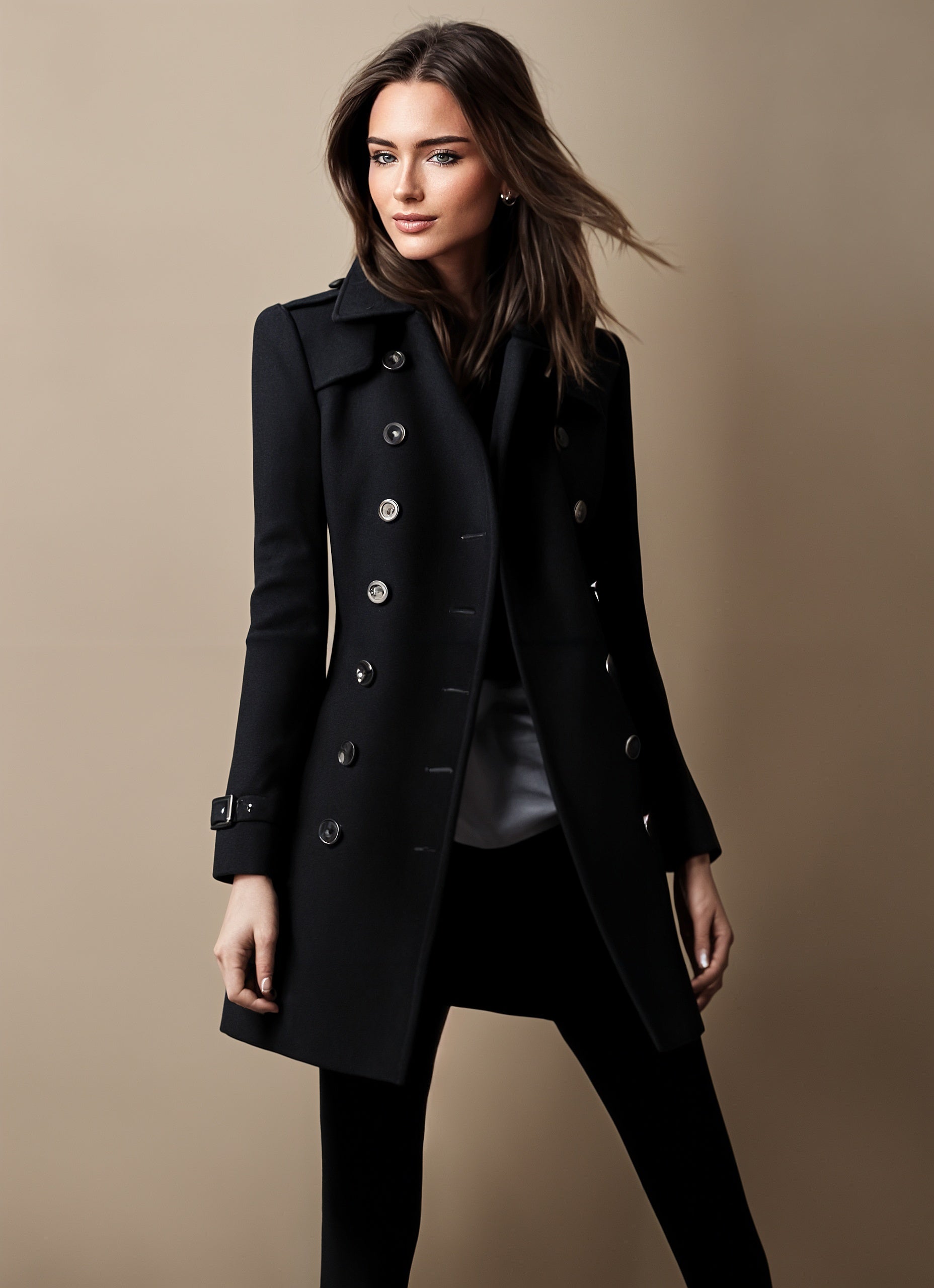 Manteau trench double boutonnage Linda®