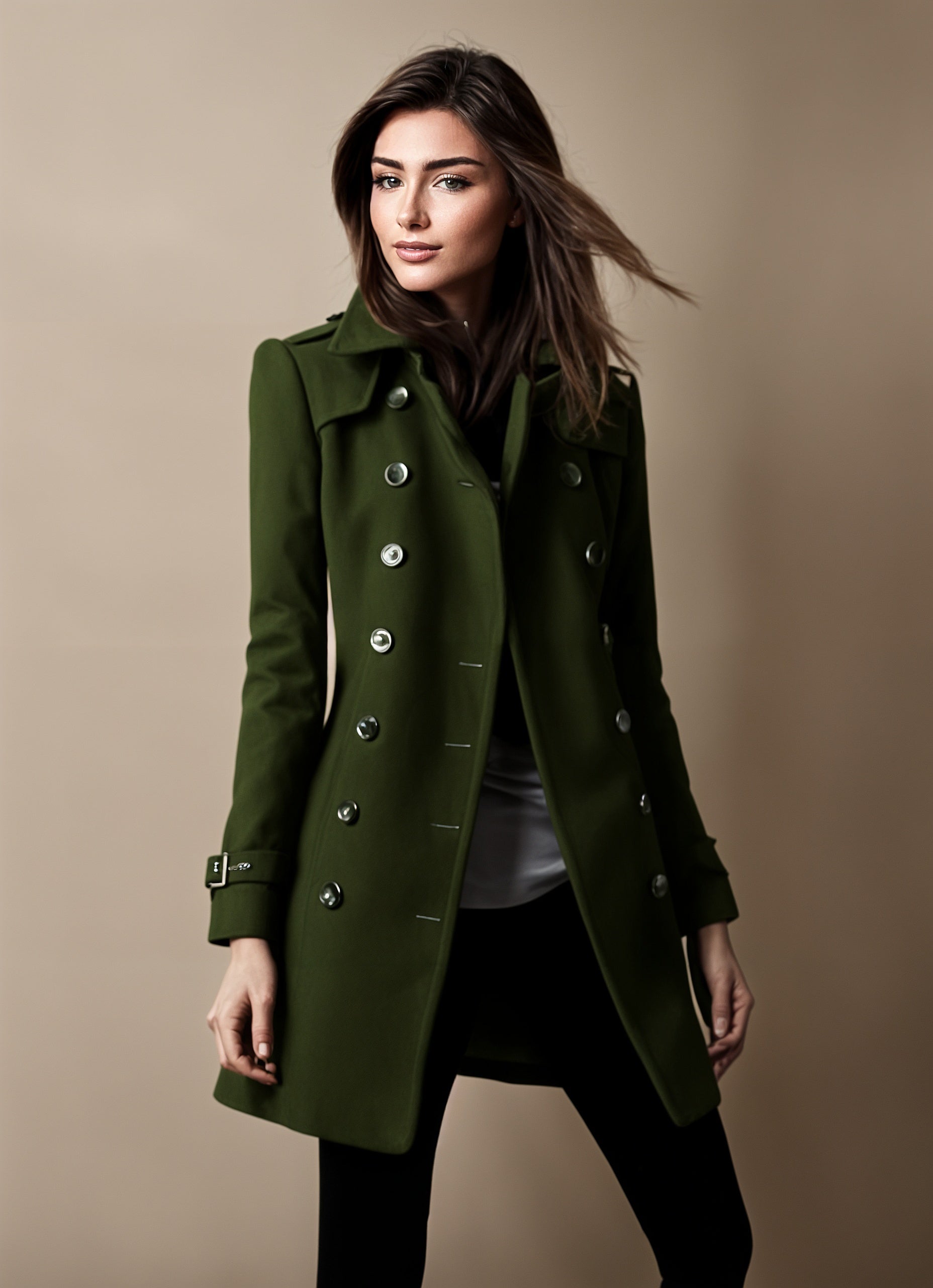 Manteau trench double boutonnage Linda®