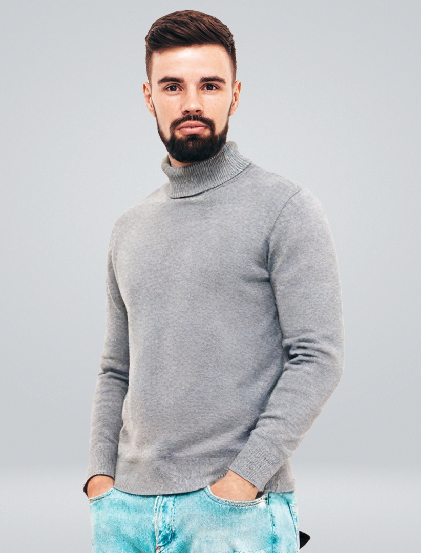 Dario | Pull col roulé en maille