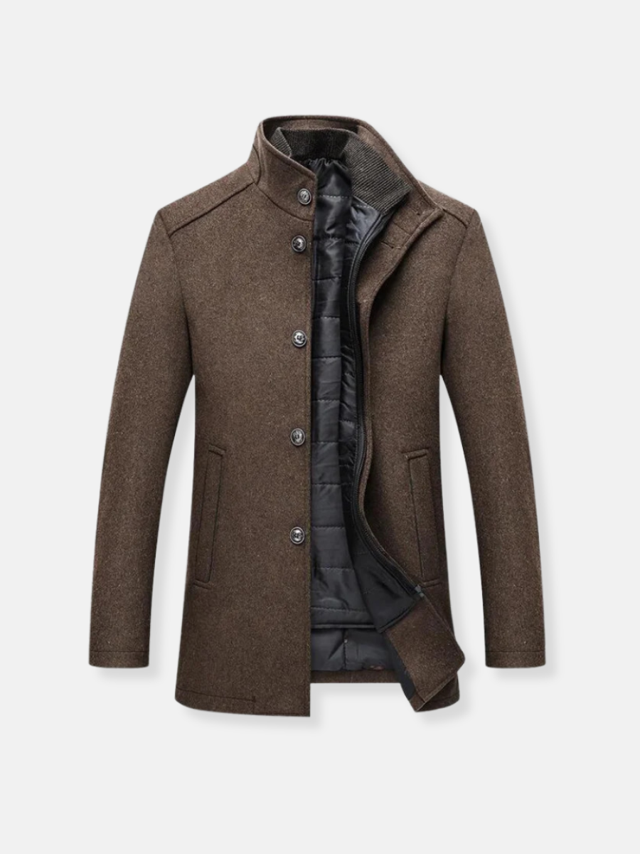 Trench-coat en laine pour hommes