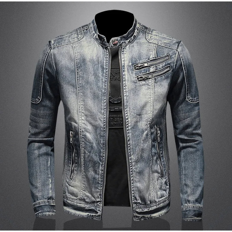 Anders Denim Moto Jacket