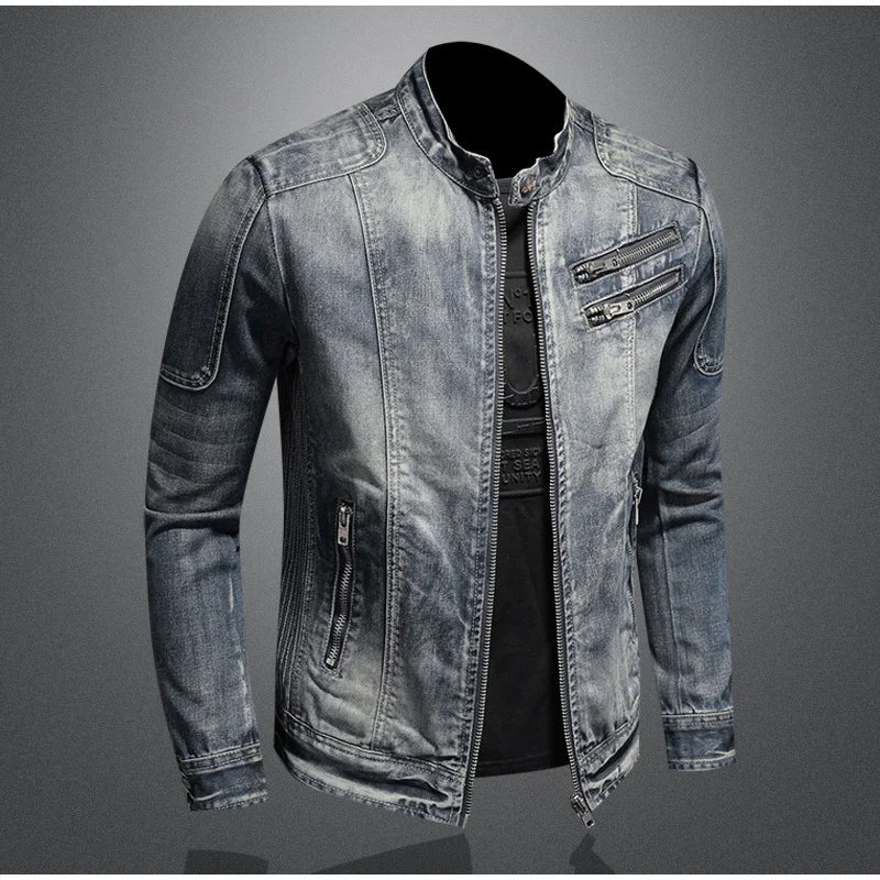 Anders Denim Moto Jacket