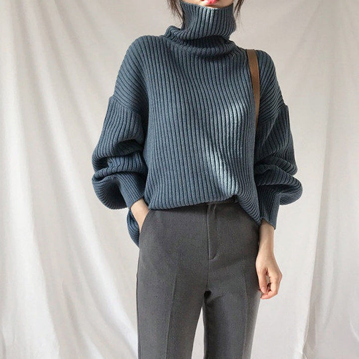 Le Clair™ | Luxe Pull à col roulé et à manches ballon