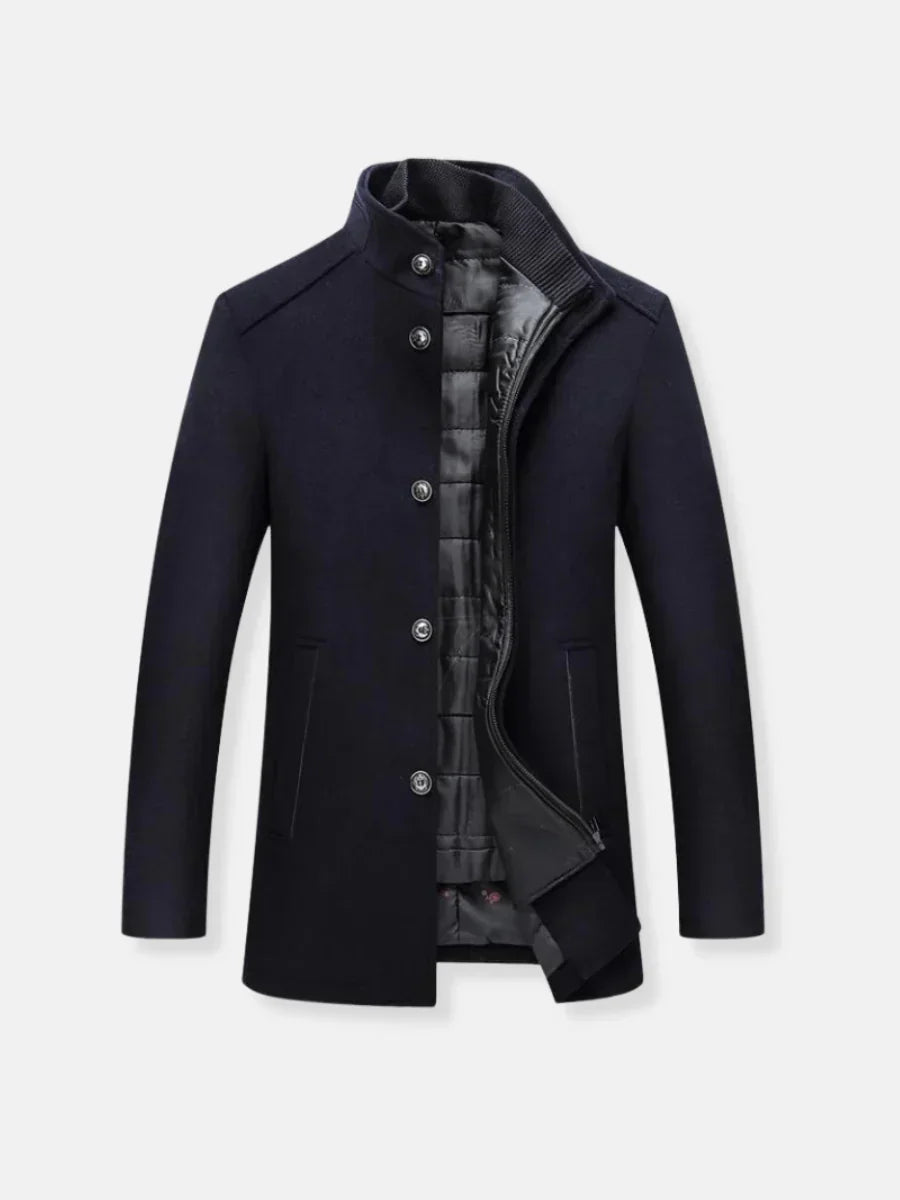 Trench-coat en laine pour hommes