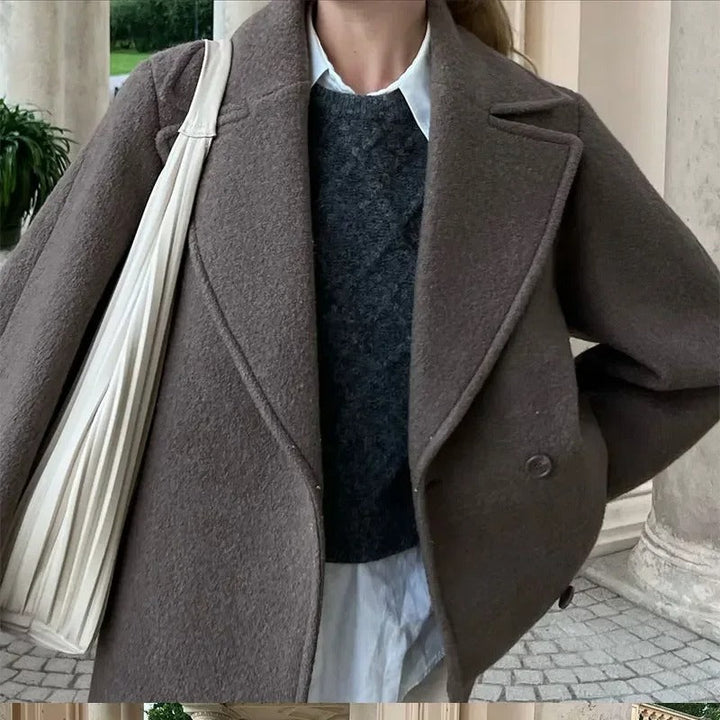 Le Clair™ | Manteau en laine avec revers