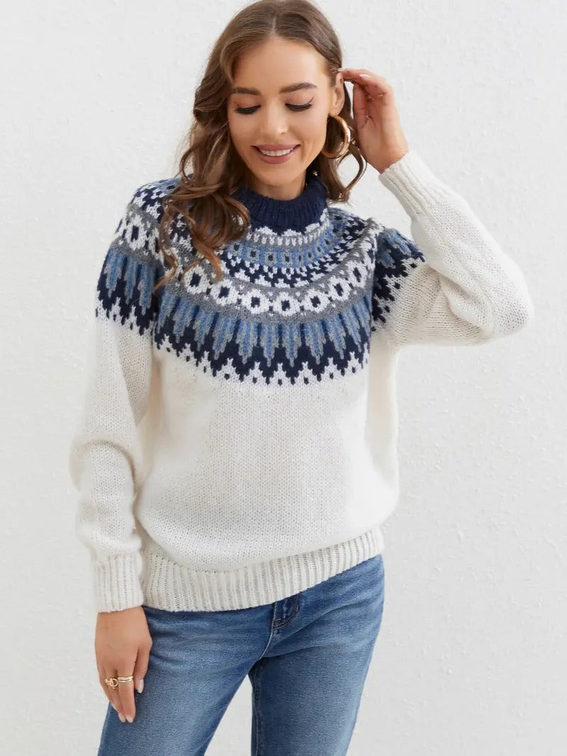 Eleanor - Pull Vintage Fair Isle