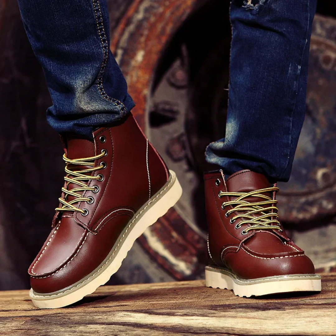 Caleb™ | Bottes en cuir vintage