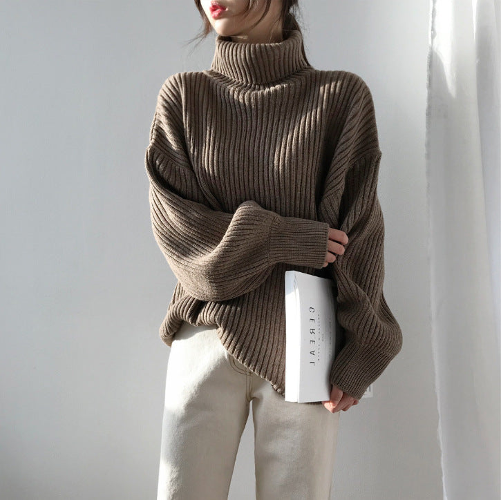 Le Clair™ | Luxe Pull à col roulé et à manches ballon
