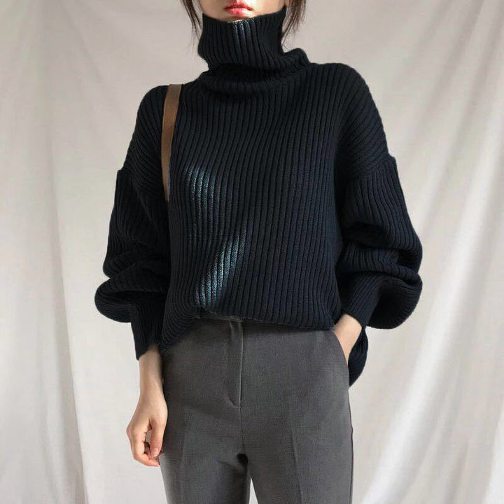 Le Clair™ | Luxe Pull à col roulé et à manches ballon