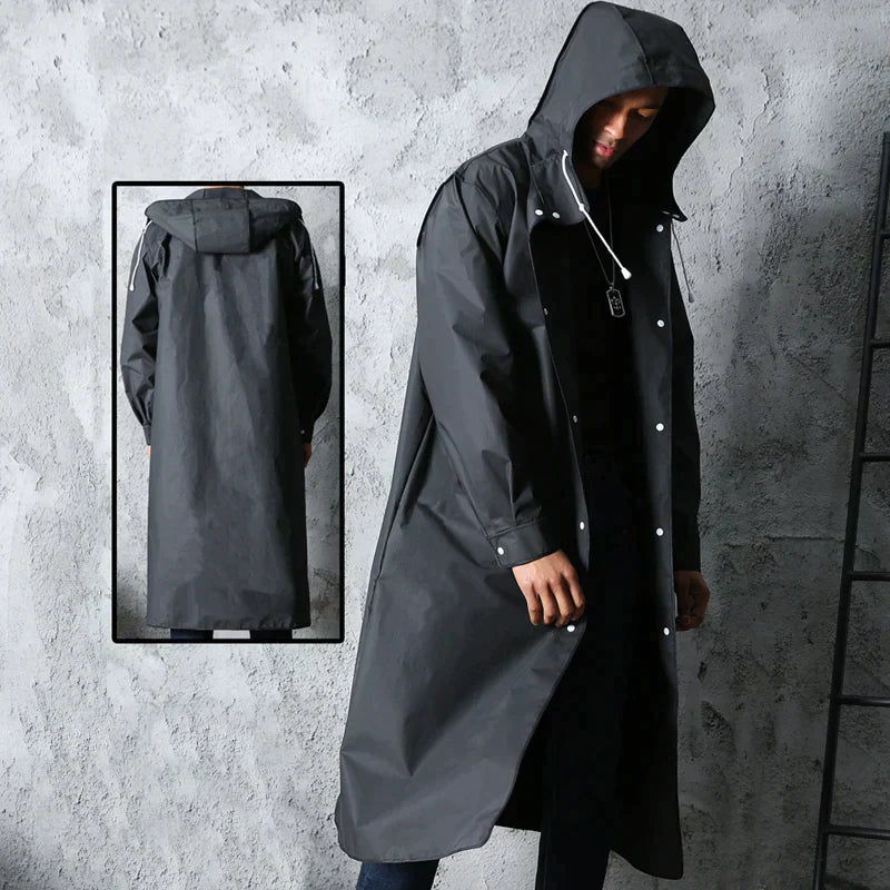 Imperméable noir pour hommes