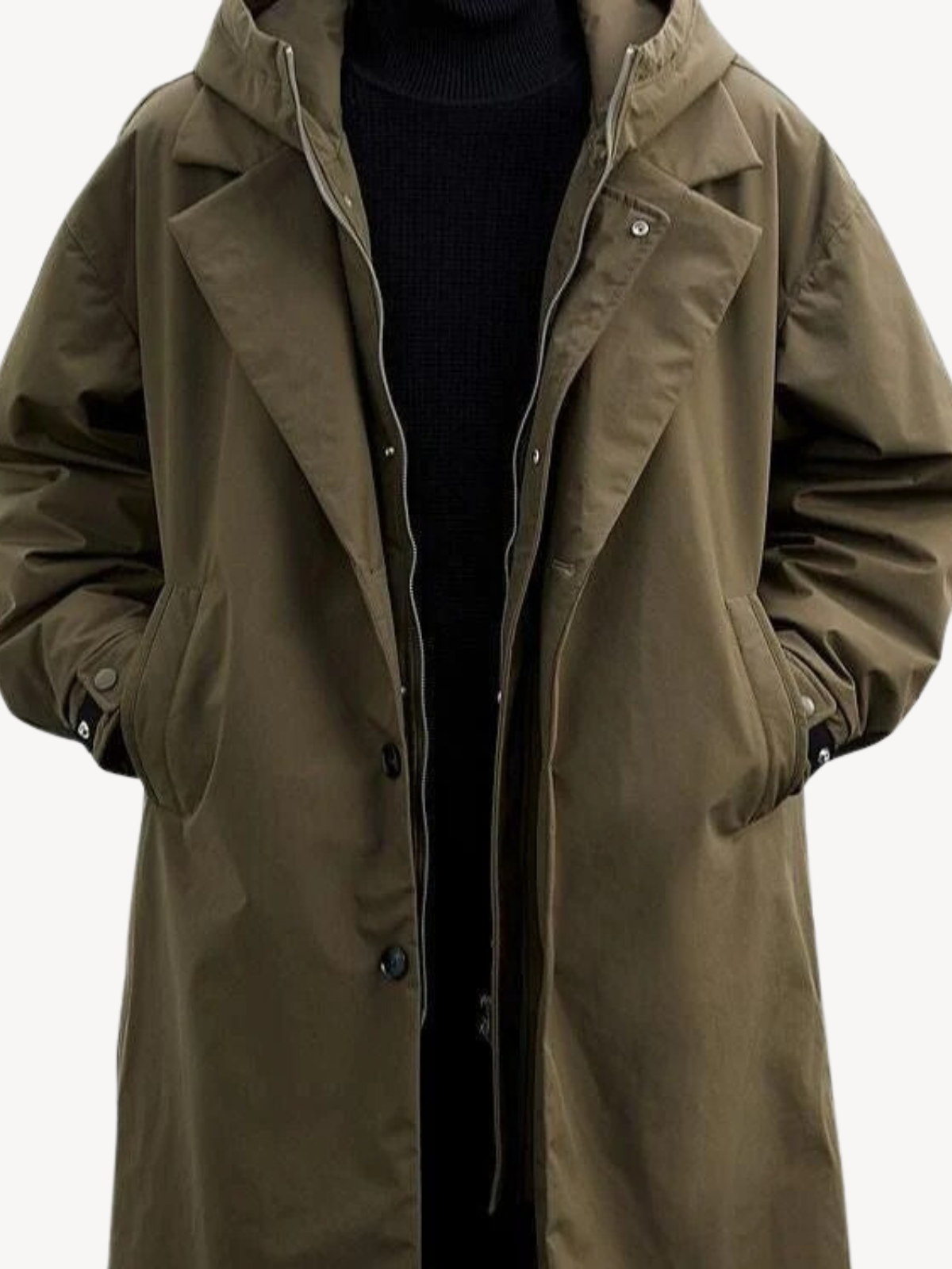 Lino | Manteau trench classique avec capuche
