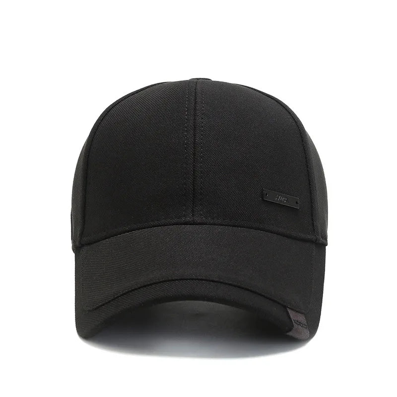 Gabriel™ - Casquette noire minimaliste et élégante