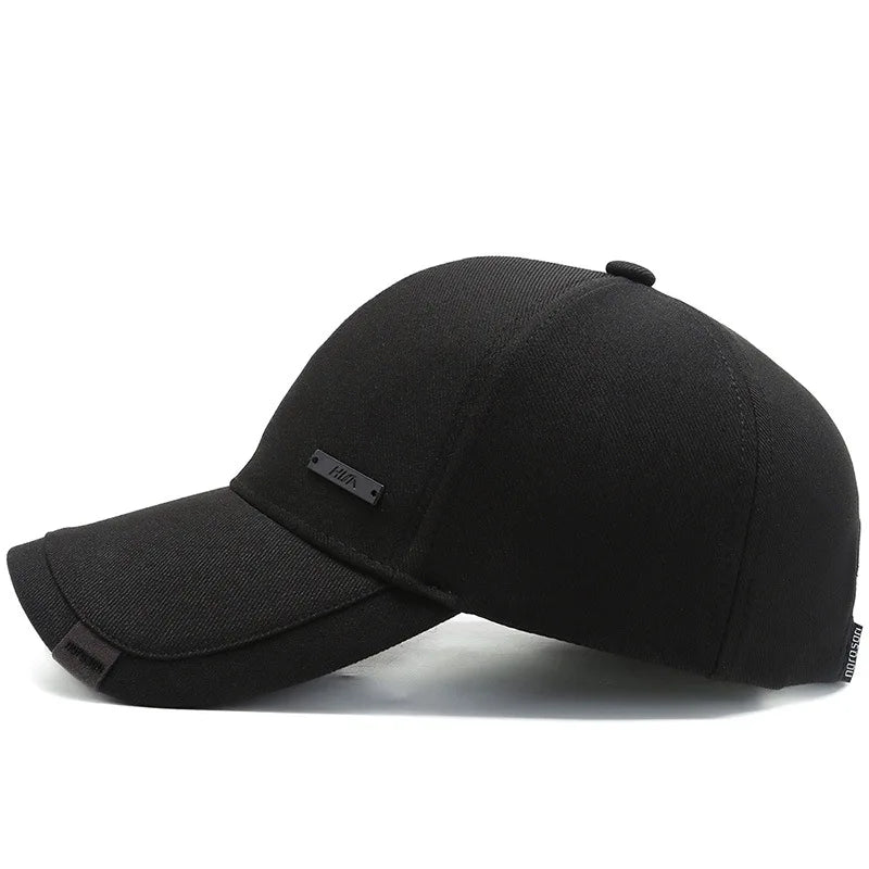 Gabriel™ - Casquette noire minimaliste et élégante