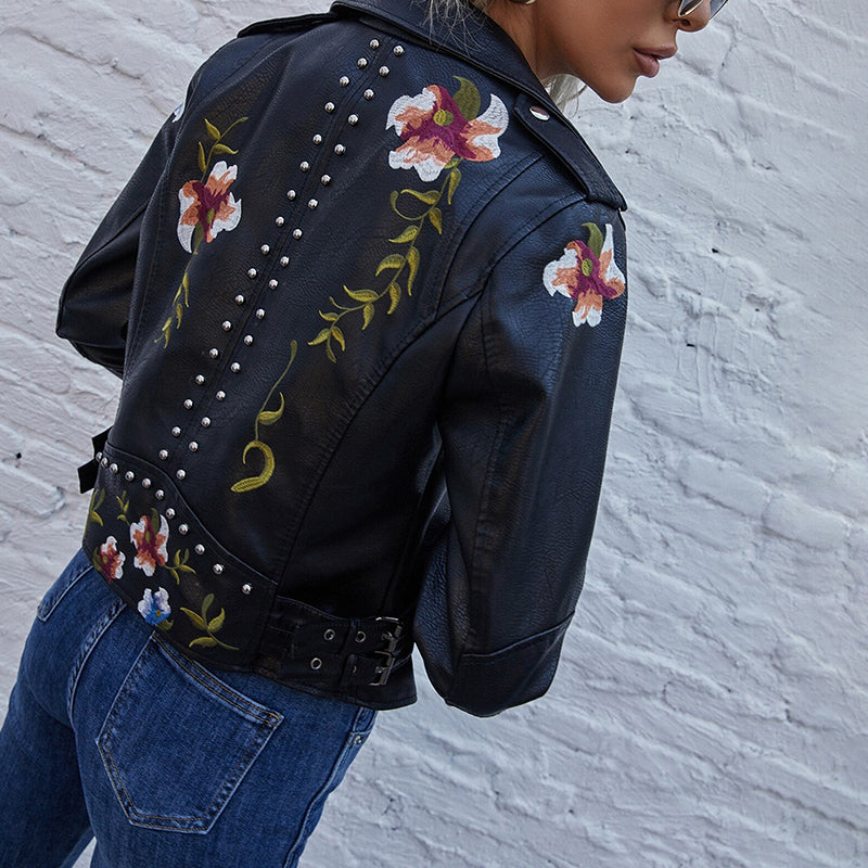 Astrid | veste en fleurs avec finition artisanale