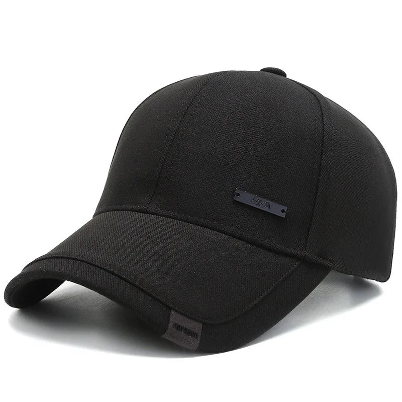 Gabriel™ - Casquette noire minimaliste et élégante