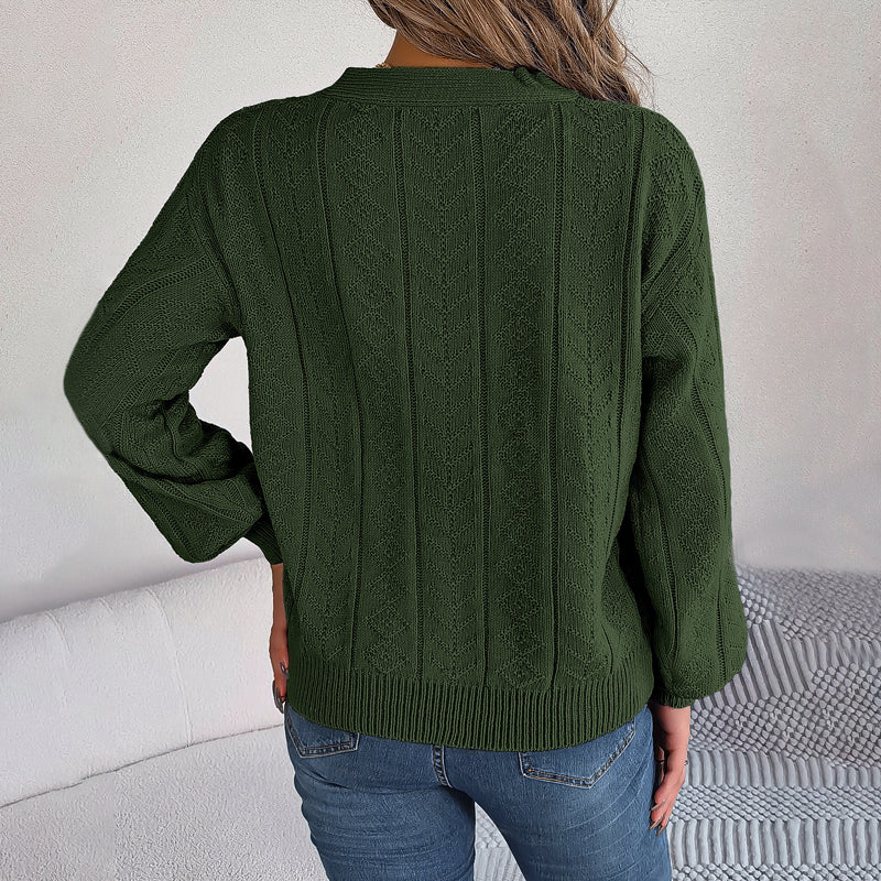 LOUISA| Pull décontracté en maille torsadée