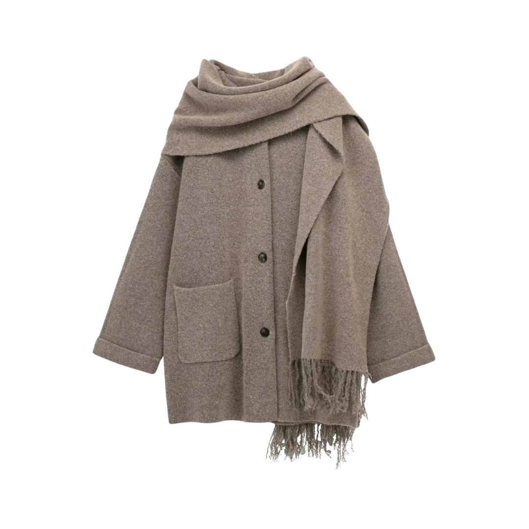 Le Clair™ | Manteau foulard viral