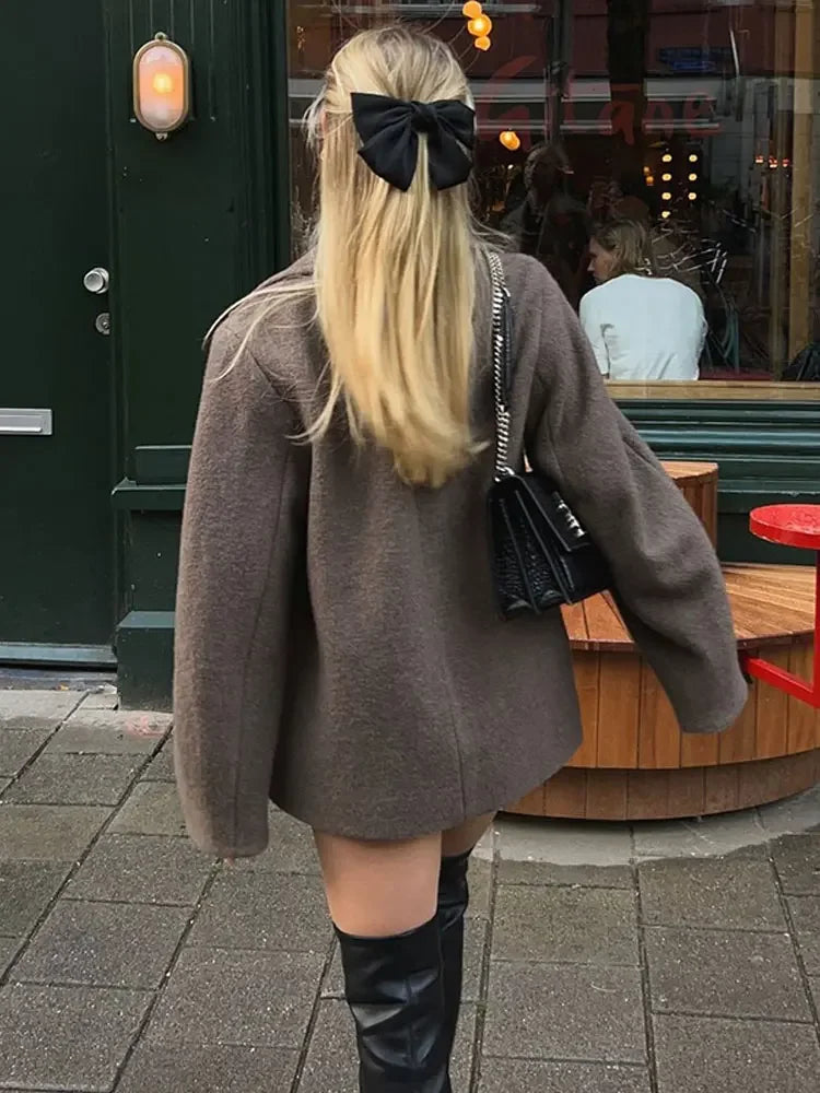 Le Clair™ | Manteau en laine avec revers