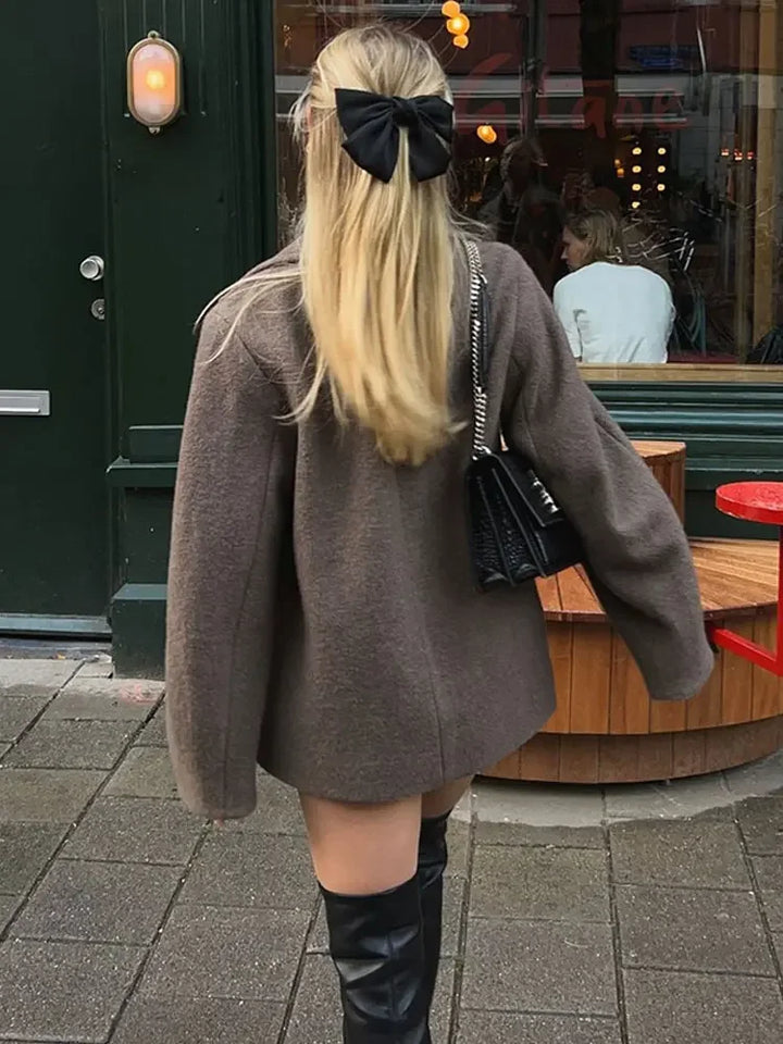 Le Clair™ | Manteau en laine avec revers