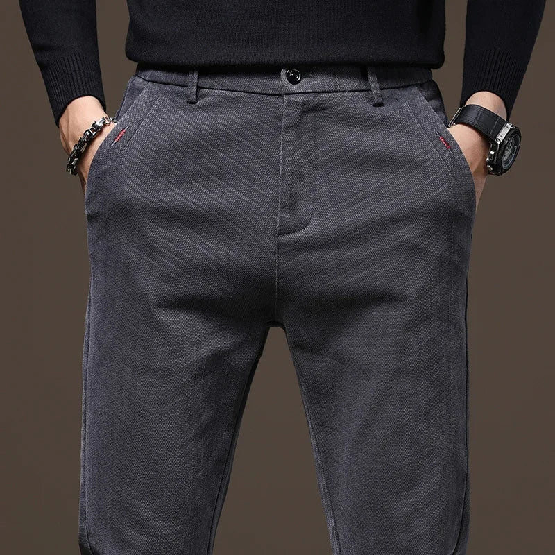 Le Clair™ | Pantalon slim en coton stretch classique