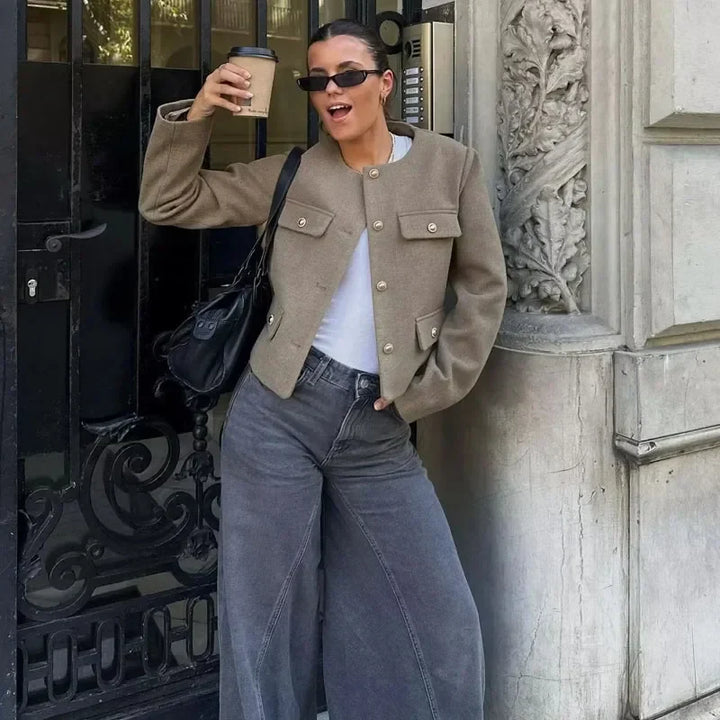 Le Clair™ | Veste de luxe virale avec boutons dorés