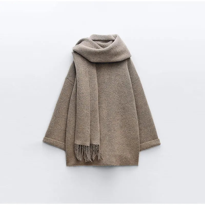 Le Clair™ | Manteau foulard viral