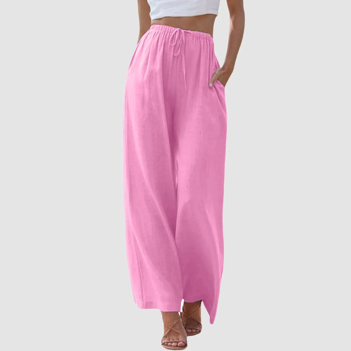 Le Clair™ | Pantalon taille haute à jambes larges
