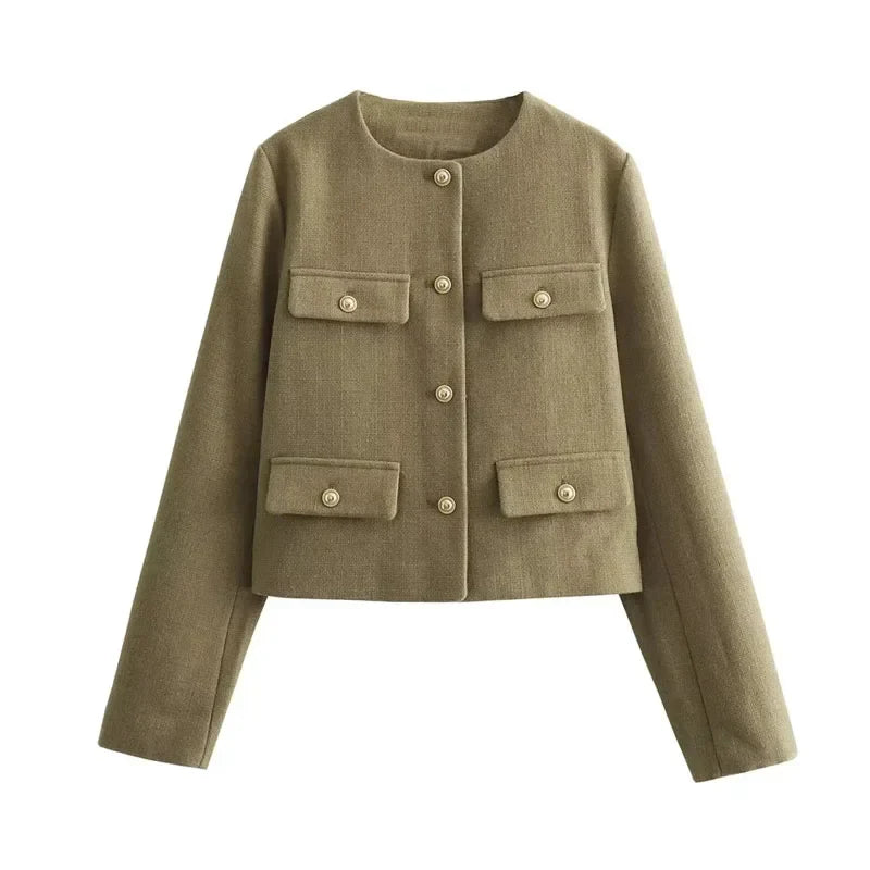 Le Clair™ | Veste de luxe virale avec boutons dorés