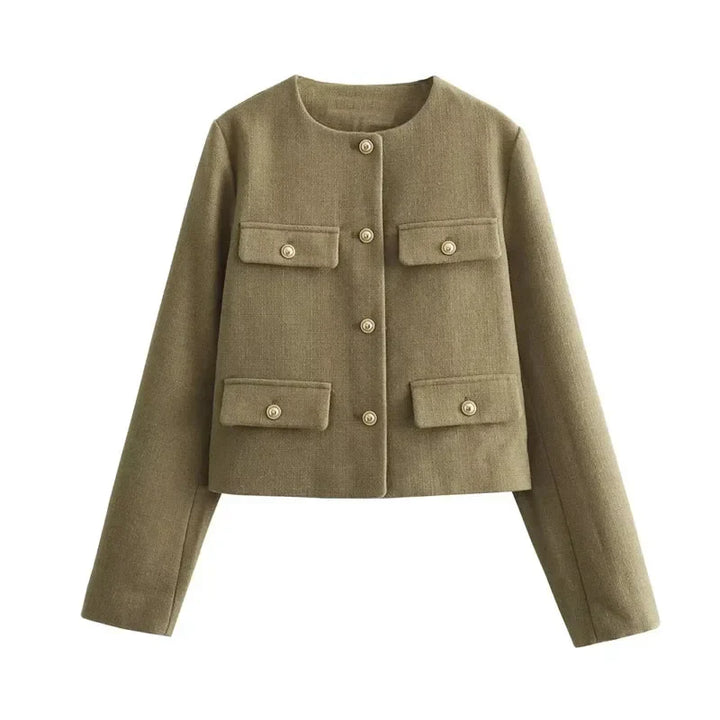 Le Clair™ | Veste de luxe virale avec boutons dorés