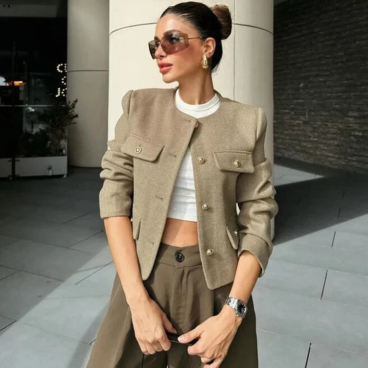 Le Clair™ | Veste de luxe virale avec boutons dorés