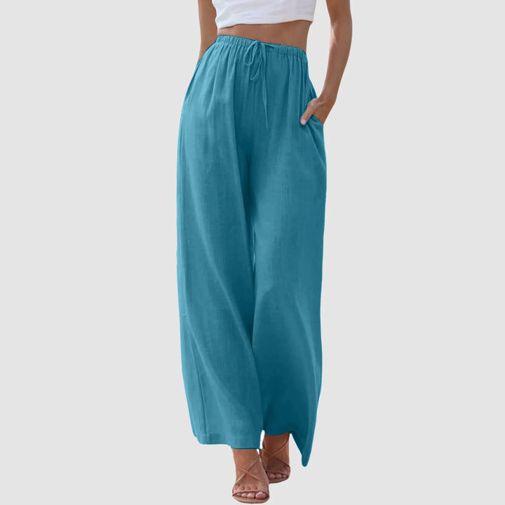 Le Clair™ | Pantalon taille haute à jambes larges