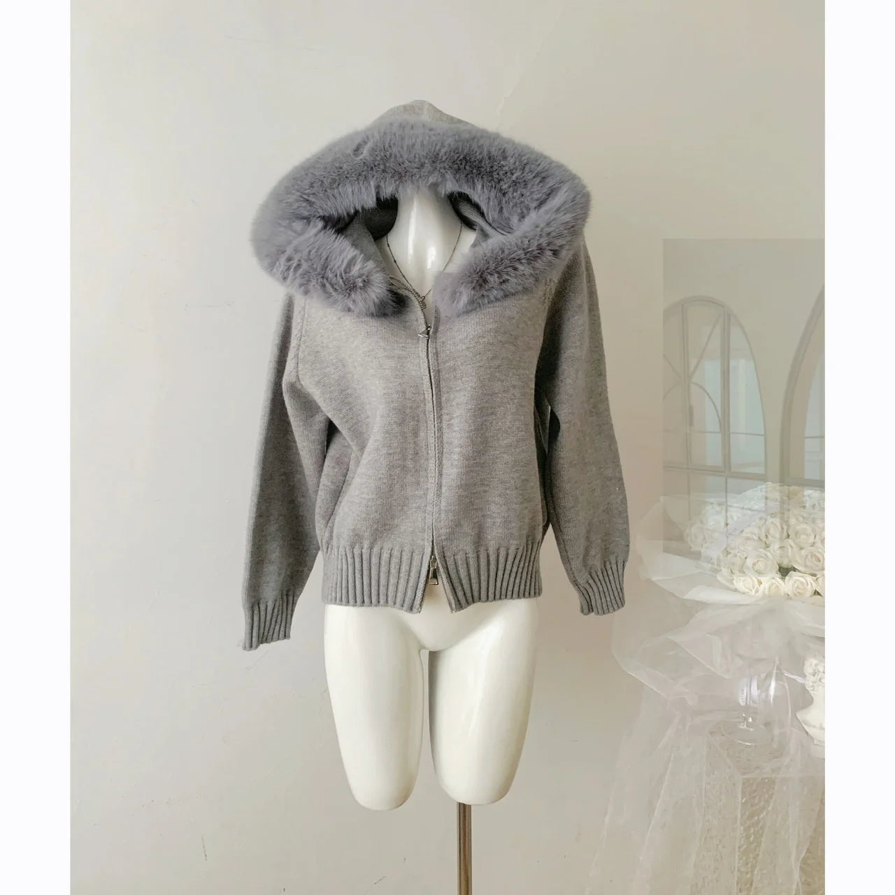 Lisbeth™ | Cardigan Zippé en Maille Aesthetic