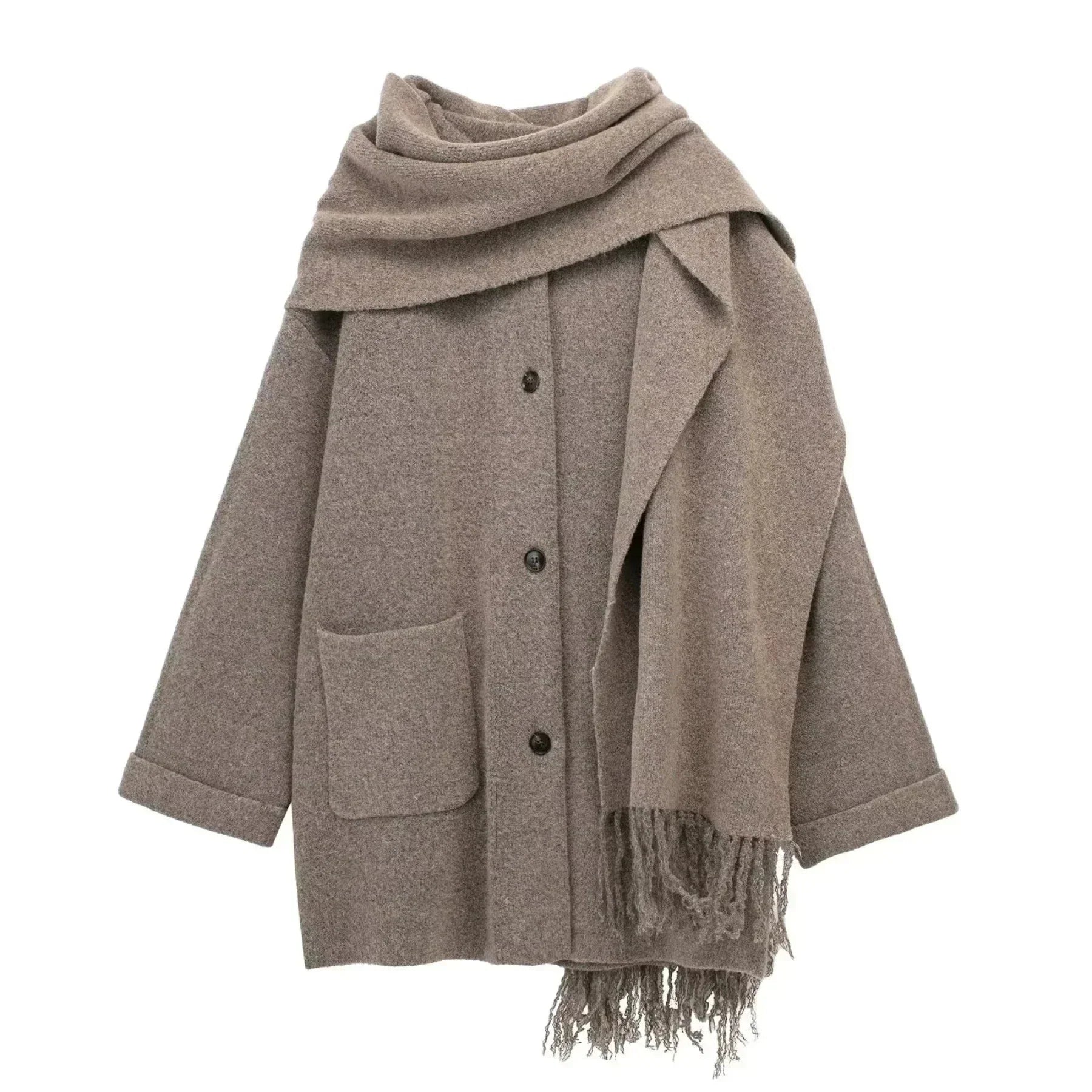 Le Clair™ | Manteau foulard viral