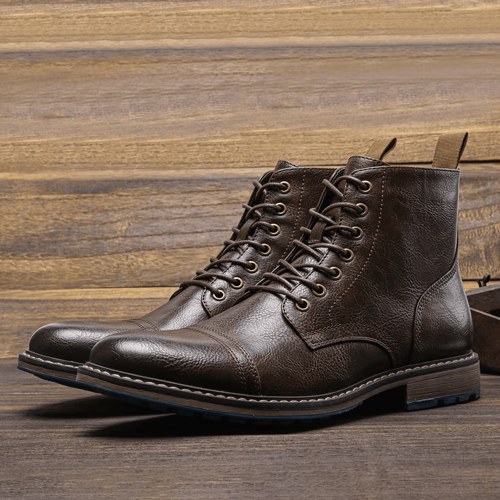 Conor | Bottines en cuir de style mode