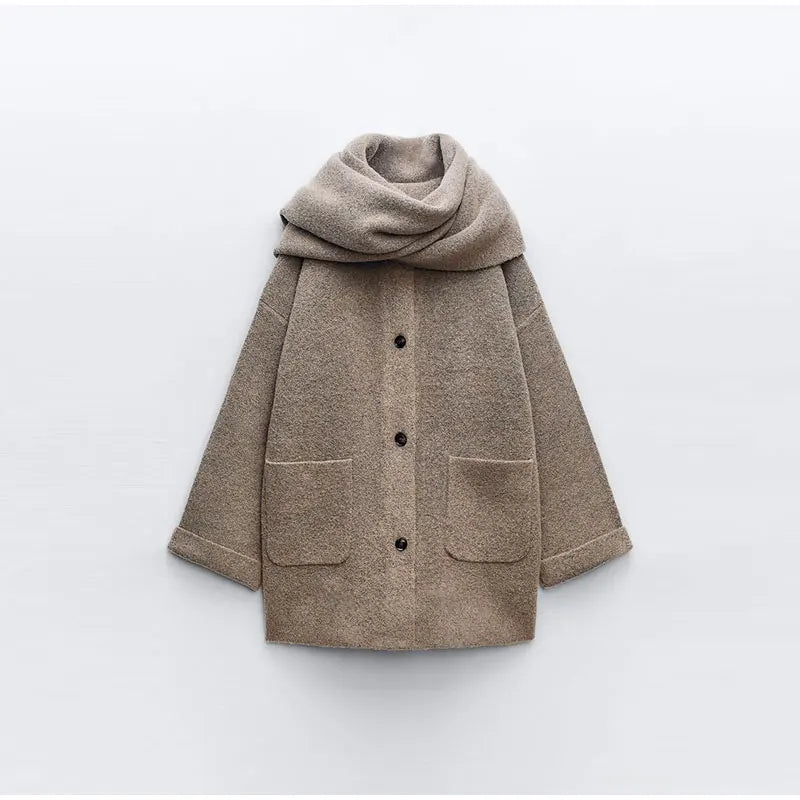 Le Clair™ | Manteau foulard viral