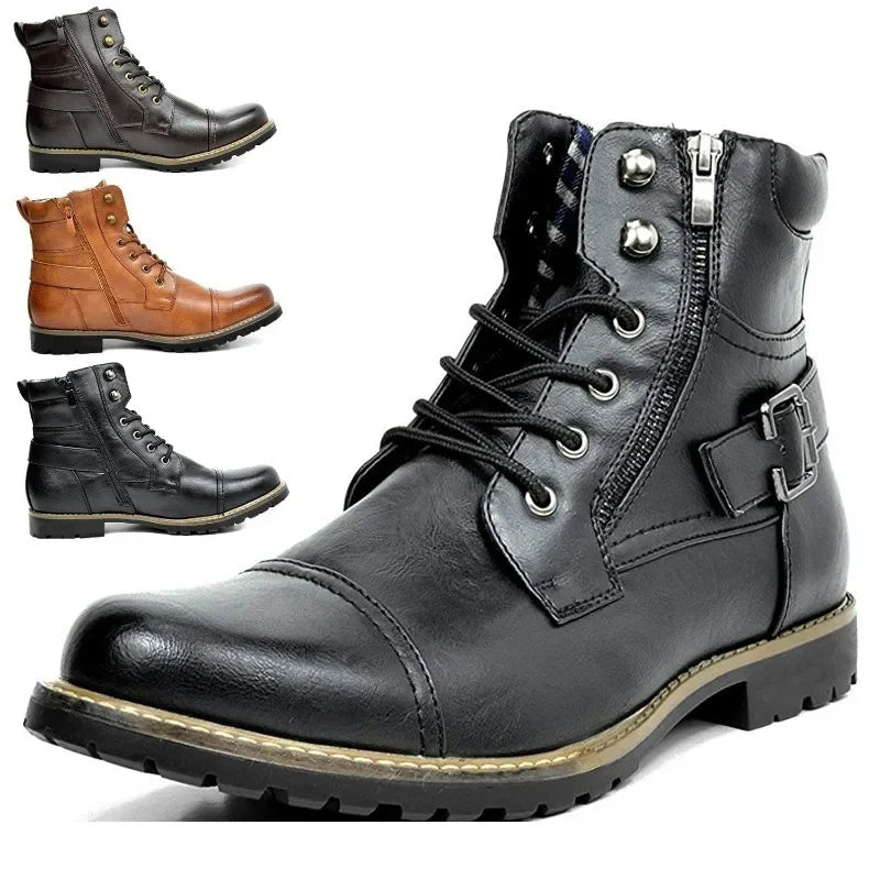 Damon | Bottines en cuir avec lacets