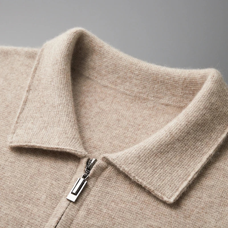 Le Clair™ | Cardigan zippé en mérinos de première qualité