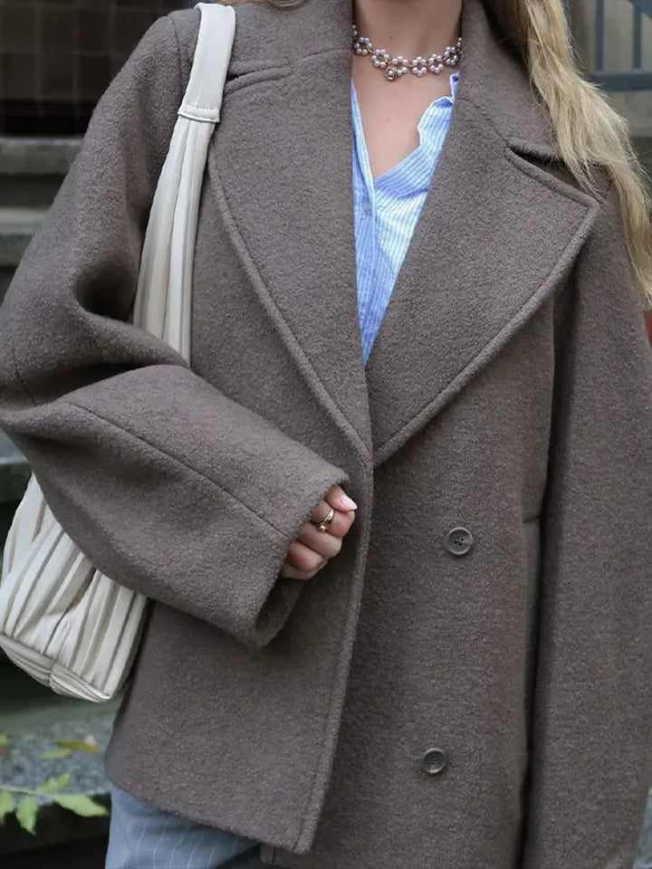 Le Clair™ | Manteau en laine avec revers