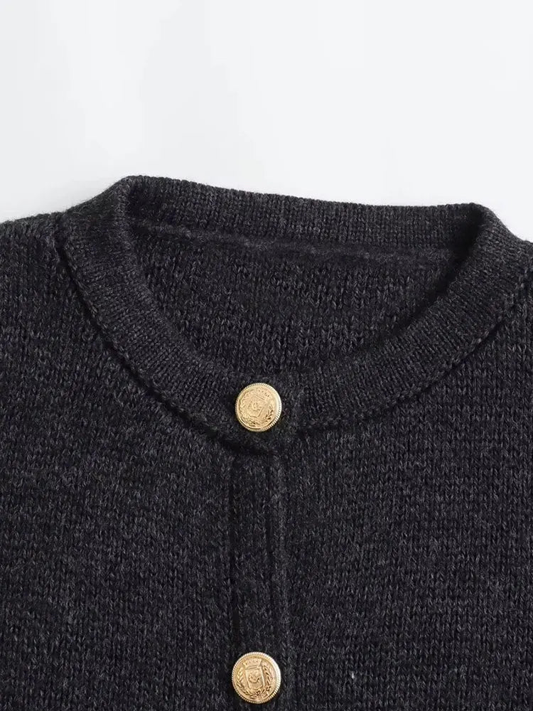 Matior™ | Elegant Knit Button-Up Cardigan