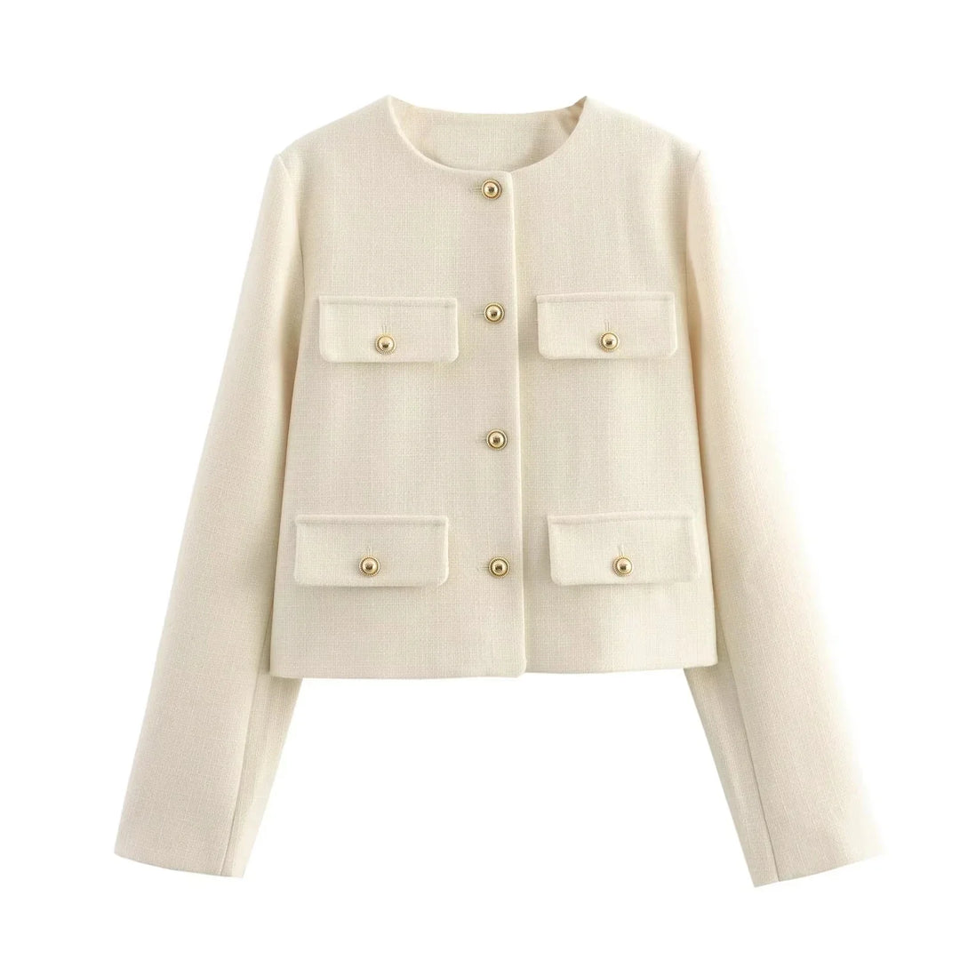 Le Clair™ | Veste de luxe virale avec boutons dorés