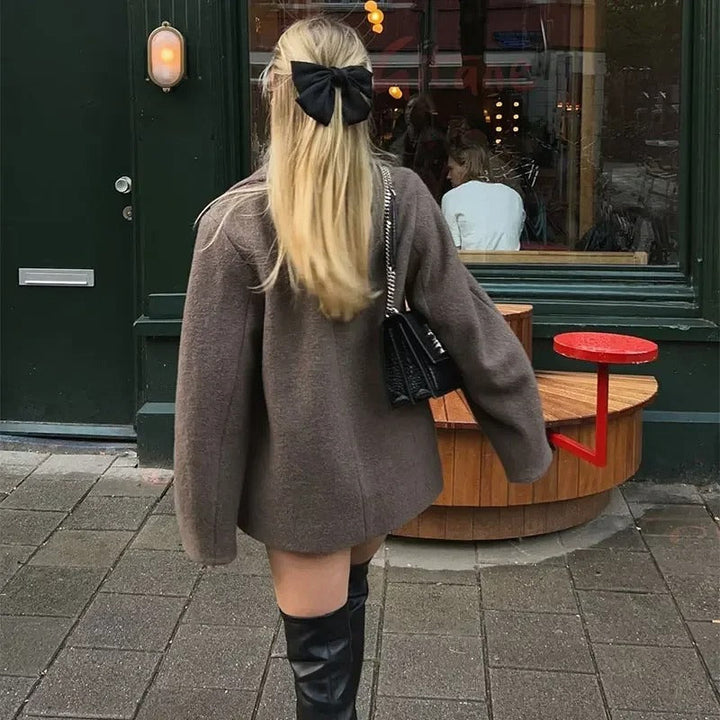 Le Clair™ | Manteau en laine avec revers