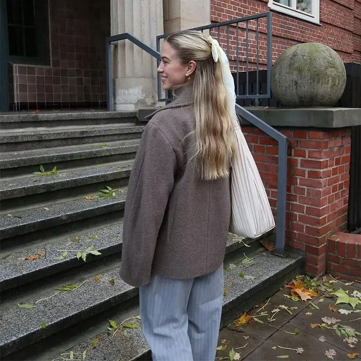 Le Clair™ | Manteau en laine avec revers