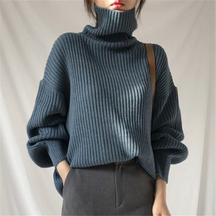 Le Clair™ | Luxe Pull à col roulé et à manches ballon