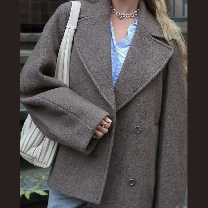 Le Clair™ | Manteau en laine avec revers