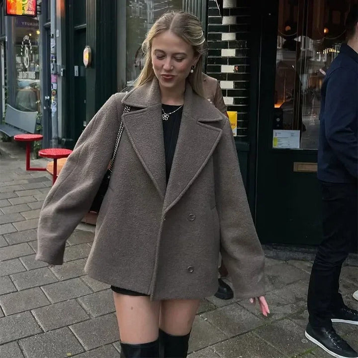 Le Clair™ | Manteau en laine avec revers