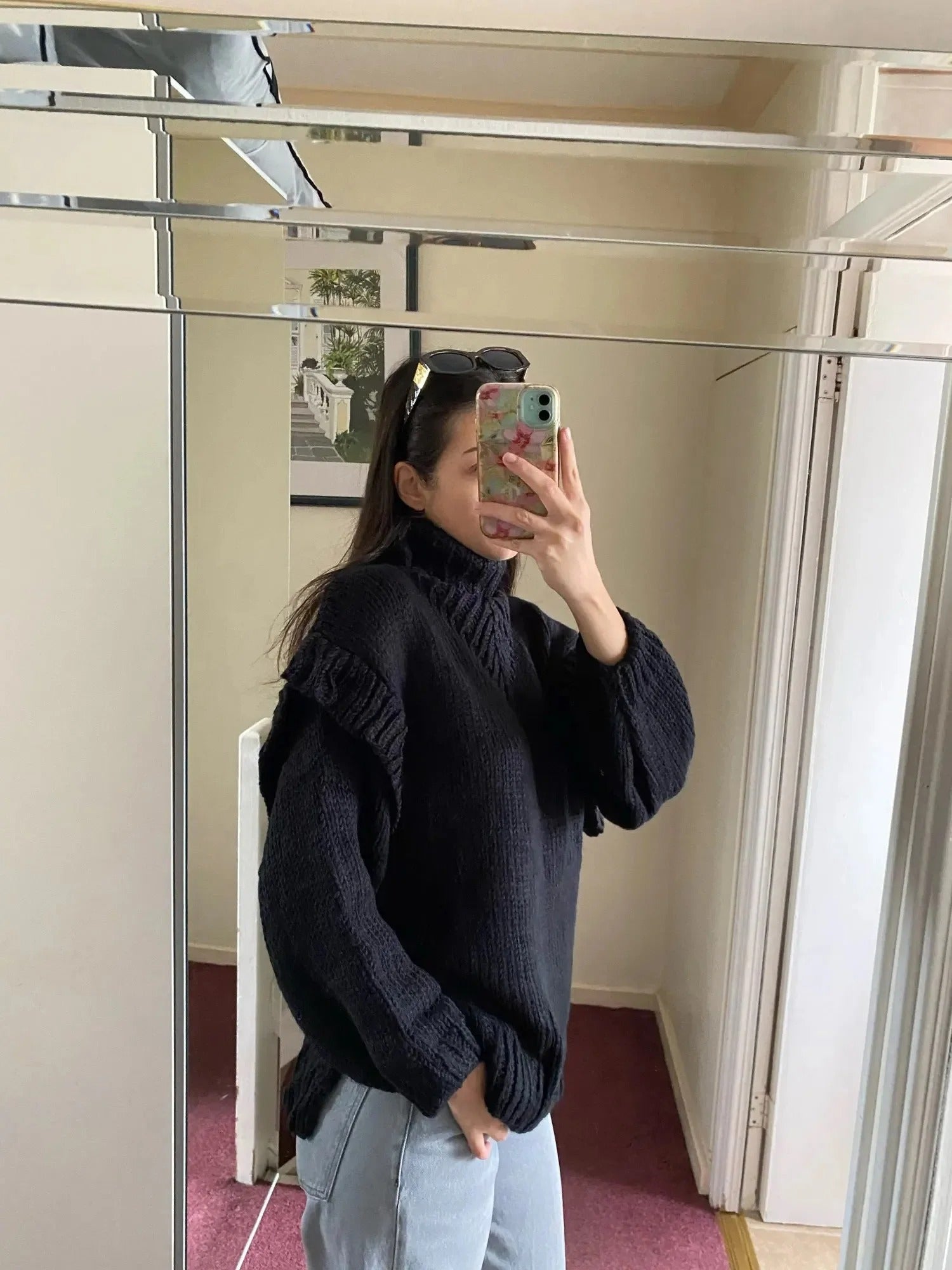 Manon | Pull en tricot décontracté avec col mi-haut