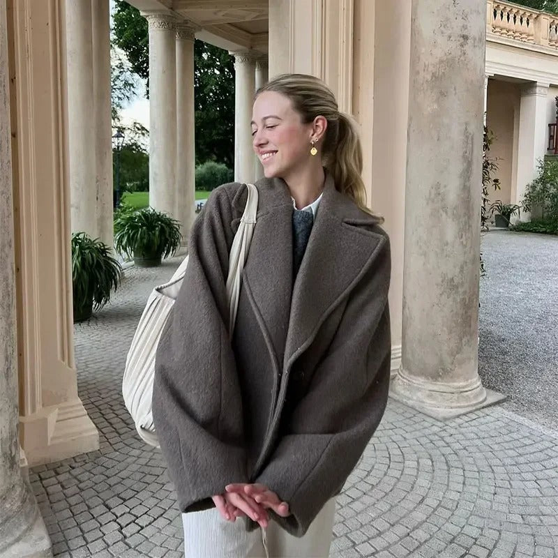 Le Clair™ | Manteau en laine avec revers