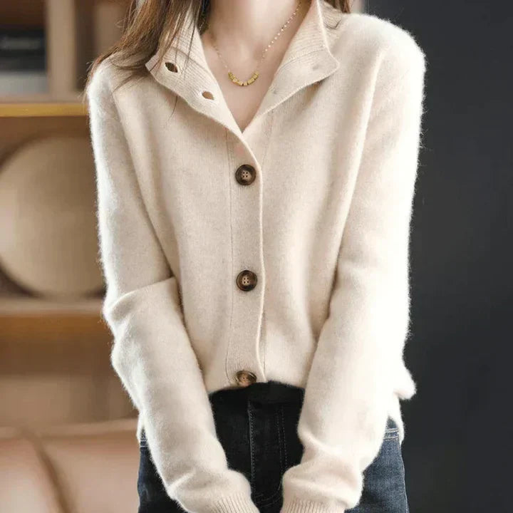 Gilet boutonné Aria Cozy