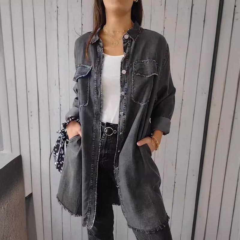 Chemise en denim oversize Deandra™